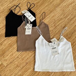 BNWT Lot of 3 Zara tops, size XS-S